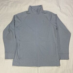 Bench Men's Urbanwear Moisture Wicking Full Zip Knit Jacket, Gray, Size M